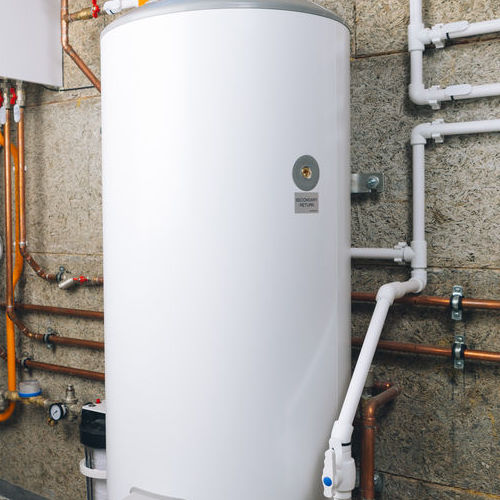 A water heater.